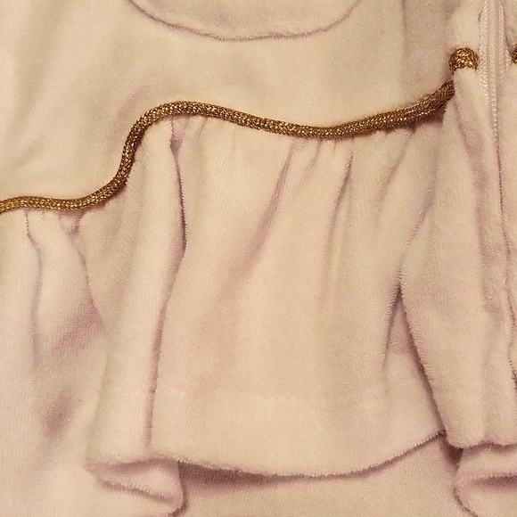 Flapdoodles white terry hooded coverup. - Picture 6 of 6